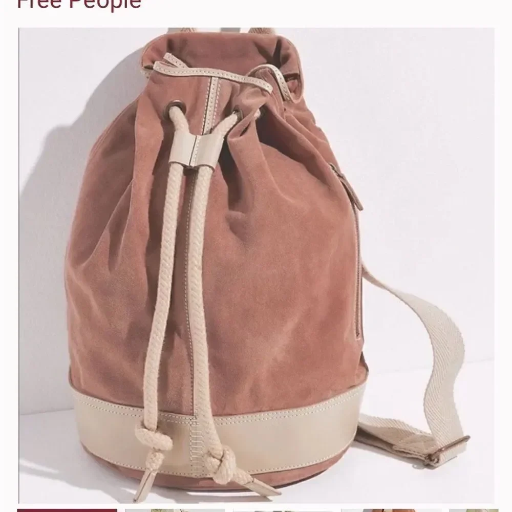 New Free People Varsity suede Backpack
NWOT
MSRP $178
16W x 16 H x 9 D - Picture 2 of 14